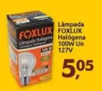Supermercados Nori Lampada Foxlux Halogena 100w un 127V oferta