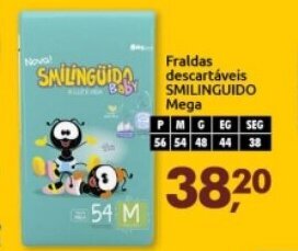 Supermercados Nori Fraldas descartaveis Smilinguido Mega oferta