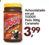 Supermercados Nori Achocolatado em po Toddy pote 300g Caramelo oferta