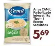 Supermercados Nori Arroz Camil Parboilizado Integral 1kg tipo 1 exceto saquinhos oferta