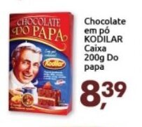 Chocolate em po Kodilar caixa 200g Do papa
