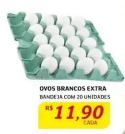 Assaí Atacadista Ovos brancos extra bandeja com 20 unidades oferta