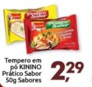 Supermercados Nori Tempero em po Kinino Pratico Sabor 50g sabores oferta