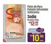 Muffato Sadia - peito de peru fatiado defumado soltíssimo oferta