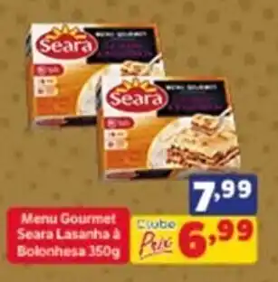 Menu Gourmet Seara Lasanha a Bolonhesa 350g
