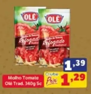 SuperPrix Molho Tomate Ole Trad. 340g Sc oferta