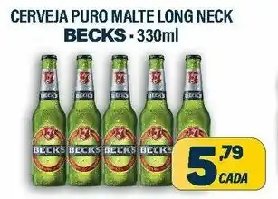Dom Atacadista Cerveja Puro Malte long Neck Becks 330ml oferta