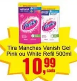 Negreiros Tira Manchas Vanish Gel Pink ou White Refil oferta