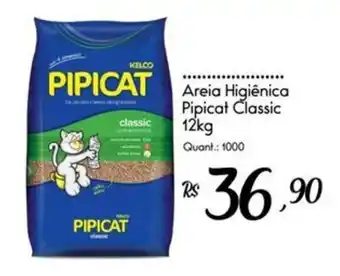 Giassi Supermercados Areia Higiênica Pipicat Classic oferta
