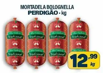Dom Atacadista Mortadela Bolognella Perdigao 1kg oferta
