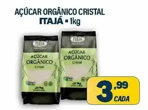 Dom Atacadista Acucar Organico Cristal Itaja 1kg oferta