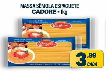 Dom Atacadista Massa Semola Espaguete Cadore 1kg oferta