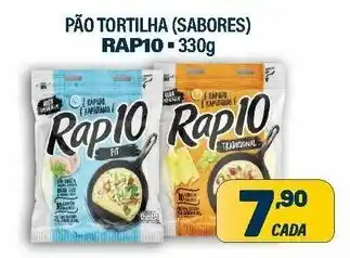 Pao Tortilha (sabores) Rapio 330g