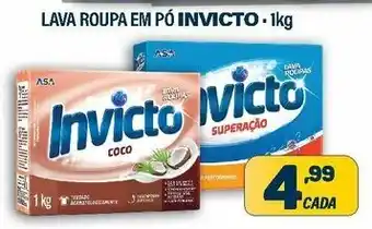 Lava roupas em po Invicto 1kg