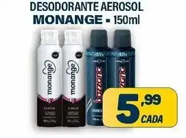 Dom Atacadista Desodorante Aerosol Monange 150ml oferta