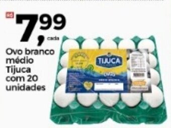 Frangolândia Ovo Branco Medio Tijuca com 20 unidades oferta