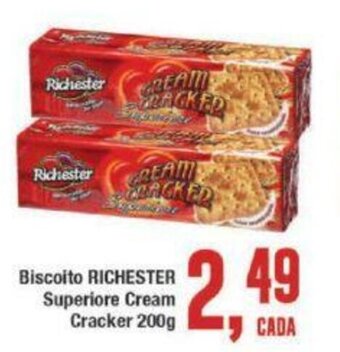 Redeconomia Biscoito Richester Superiore cream Cracker 200g oferta