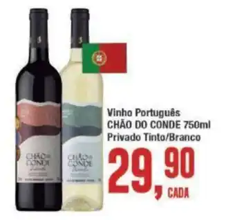 Vinho Portugues Chao do Conde 750ml Privado Tinto/ Branco