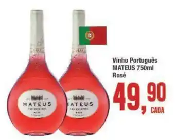 Redeconomia Vinho Portugues Mateus Rose 750ml oferta
