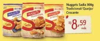 Redeconomia Nuggets Sadia 300g Tradicional/ Queijo/ Crocante oferta