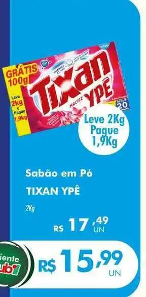 Irani Supermercados Sabão Em Pó Tixan Ypê 2kg oferta
