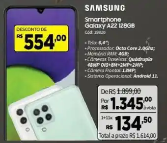 Deltasul Samsung Smartphone Galaxy A22 128GB oferta