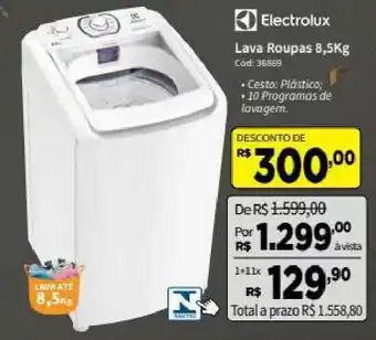 Deltasul Electrolux Lava roupas 8.5kg oferta
