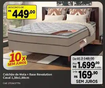 Deltasul Colchao de Mola + Base Revolution oferta