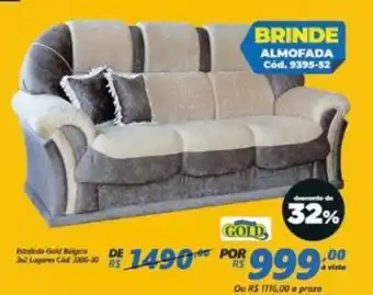 Lojas Becker Estofado Gold Belgica oferta