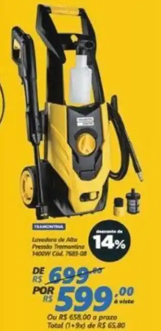 Lojas Becker Lavadora de Alho Pressao Tramontina oferta