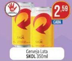 Cerveja Lata Skol 350ml