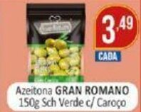 Azeitona Gran Romano 150g Sch Verde c/ Caroco