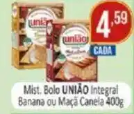 Dovale Mist. Bolo Uniao Integral Banana Ou Maca Canela 400g oferta