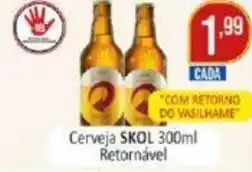Dovale Cerveja Skol 300ml Retornavel oferta