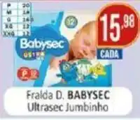 Fralda D. babysec Ultrasec Jumbinho