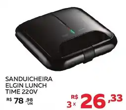 Lider Atacadista Sanduicheira elgin lunch time 220v oferta