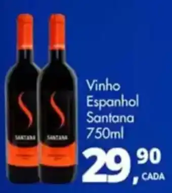 Delta Supermercados Vinho Espanhol Santana oferta