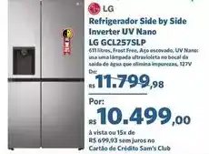 Sam's Club Lg - refrigerador side by side inverter uv nano oferta