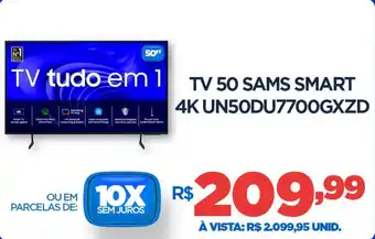 DB Supermercados Tv 50 sams smart 4K UN50DU7700GXZD oferta