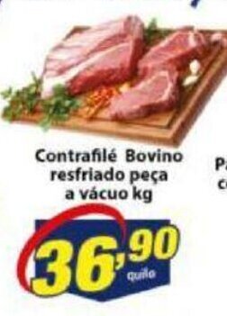 Vencedor Atacadista Contrafile Bovino resfriado peca a vacuo 1kg oferta