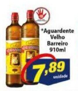 Vencedor Atacadista Aguardente Velho Barreiro 910ml oferta