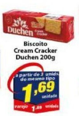 Vencedor Atacadista Biscoito Cream Cracker Duchen 200g oferta