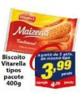 Vencedor Atacadista Biscoito Vitarella Tipos pacote 400g oferta