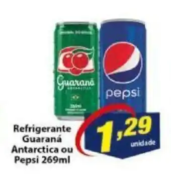 Vencedor Atacadista Refrigerante Guarana Antarctica ou Pepsi 269ml oferta
