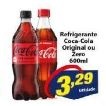 Vencedor Atacadista Refrigerante Coca-Cola Original ou Zero 600ml oferta