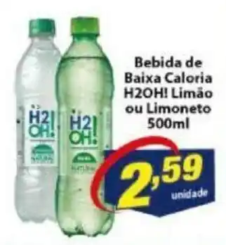 Bebida de Baixa Caloria H20H! Limao ou Limoneto 500ml