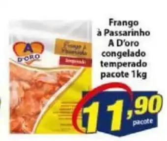 Vencedor Atacadista Frango a Passarinho Ad'oro Congelado temperado pacote 1kg oferta