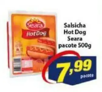 Vencedor Atacadista Salsicha Hot Dog Seara pacote 500g oferta