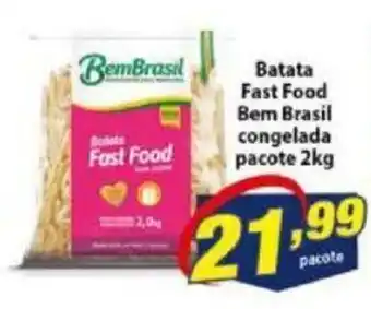 Batata Fast Food Bem Brasil congelada pacote 2kg