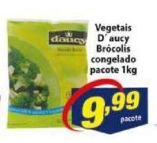 Vencedor Atacadista Vegetais D'Aucy Brocolias Congelado pacote 1kg oferta